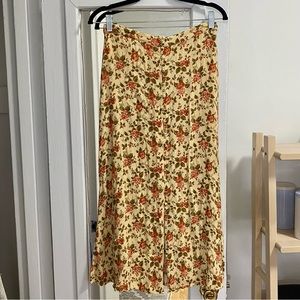 Reformation Midi Skirt | Floral, Size 6